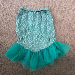 Ruffle Butts Mermaid Tail Skirt 6/7 Swim Cover Elastic Teal Skirt